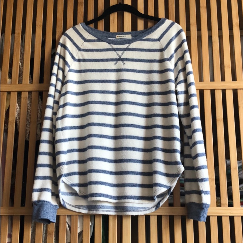 MARINE LAYER TERRY OUT BEACH SWEATSHIRT